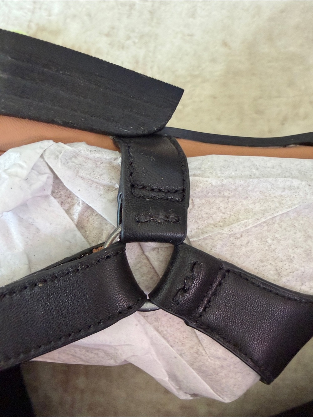 Kenneth Cole Black Pointed Thong Slingback Sandals - Picture 8 of 12